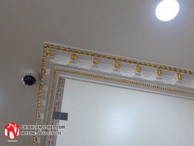 Phào gốc trần dát vàng