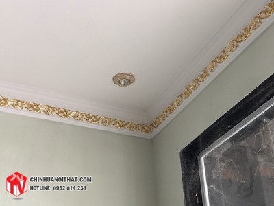 Phào gốc trần dát vàng